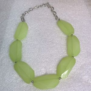 Vintage green jewel necklace